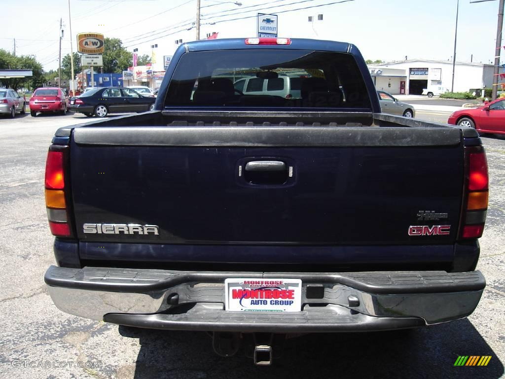 2006 Sierra 1500 SLT Crew Cab 4x4 - Deep Blue Metallic / Dark Pewter photo #4