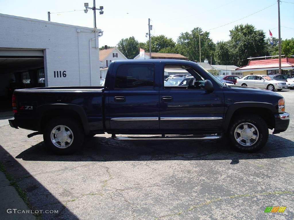 2006 Sierra 1500 SLT Crew Cab 4x4 - Deep Blue Metallic / Dark Pewter photo #6