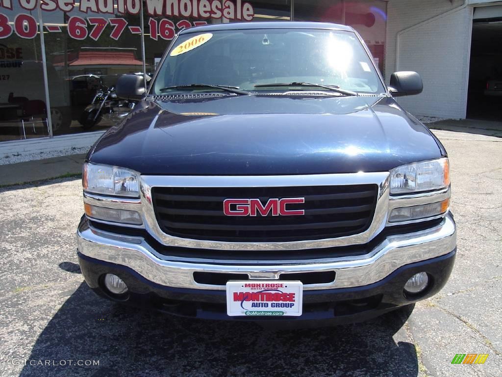 2006 Sierra 1500 SLT Crew Cab 4x4 - Deep Blue Metallic / Dark Pewter photo #8