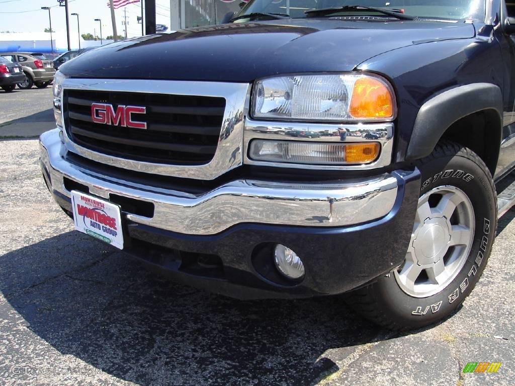 2006 Sierra 1500 SLT Crew Cab 4x4 - Deep Blue Metallic / Dark Pewter photo #9