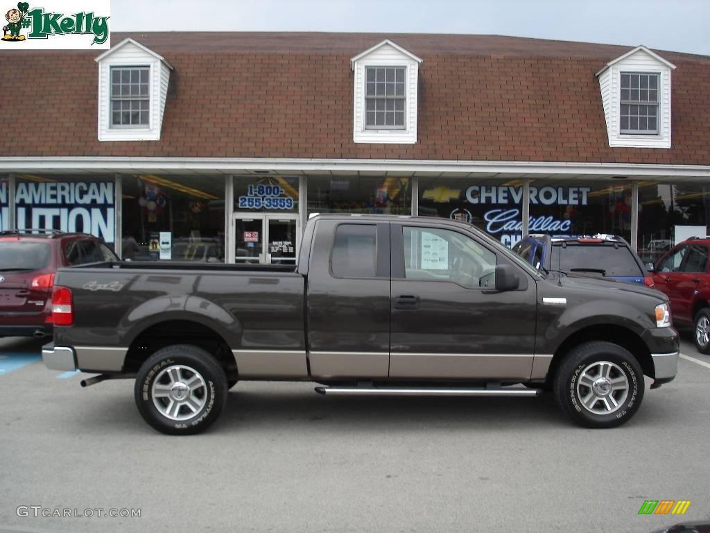 2006 F150 XLT SuperCab 4x4 - Dark Stone Metallic / Tan photo #1