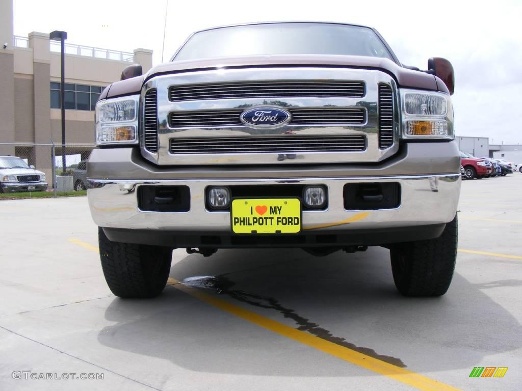 2006 F250 Super Duty King Ranch Crew Cab 4x4 - Dark Copper Metallic / Castano Brown Leather photo #9