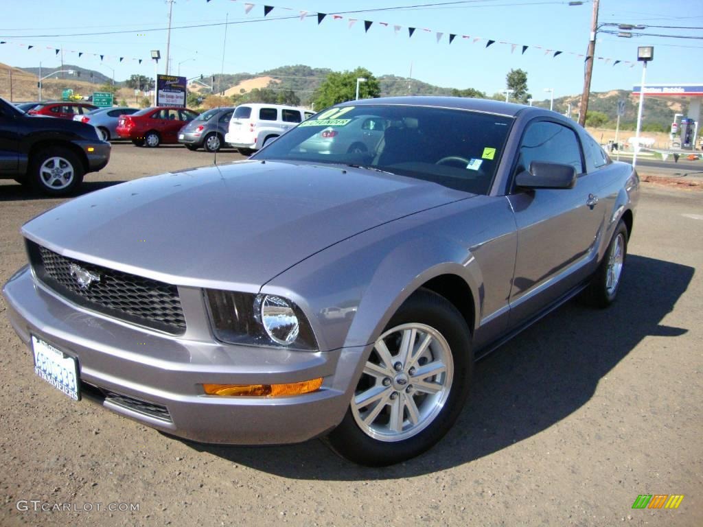 2007 Mustang V6 Premium Coupe - Tungsten Grey Metallic / Dark Charcoal photo #1