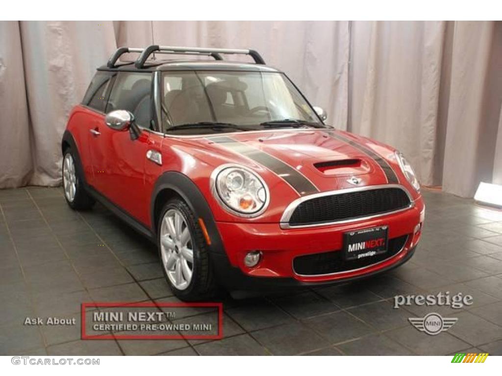 2007 Cooper S Hardtop - Chili Red / Grey/Carbon Black photo #7