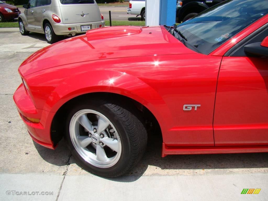 2007 Mustang GT Premium Coupe - Torch Red / Dark Charcoal photo #20