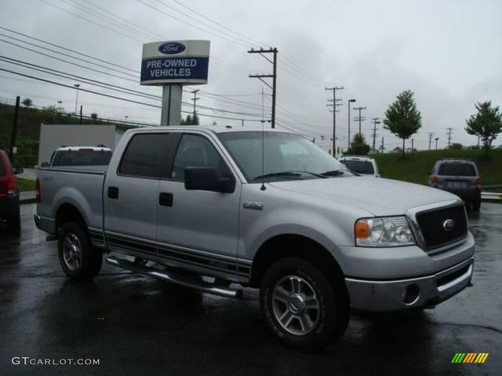 2007 F150 XLT SuperCrew 4x4 - Silver Metallic / Medium Flint photo #1