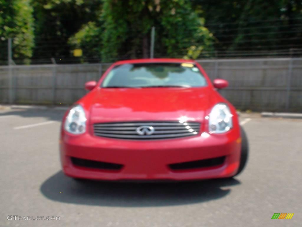 2006 G 35 Coupe - Laser Red Pearl / Wheat photo #5