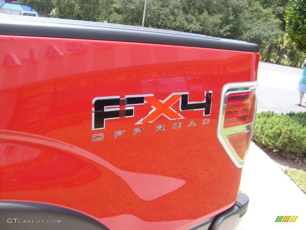 2009 F150 FX4 SuperCrew 4x4 - Razor Red Metallic / Black/Black photo #13
