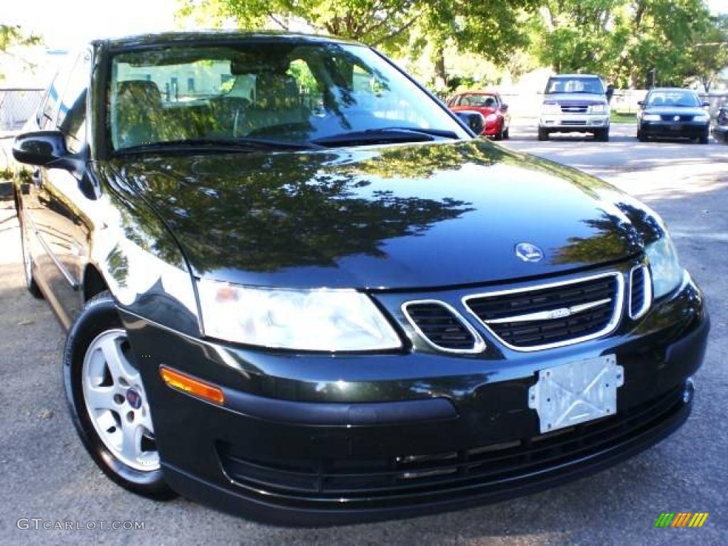 2004 9-3 Linear Sedan - Graphite Green Metallic / Parchment photo #45