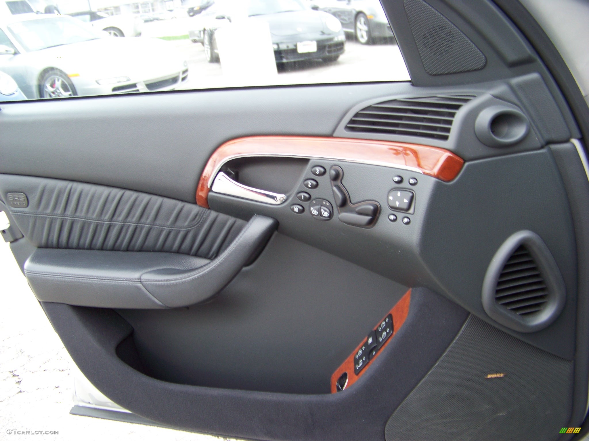 2004 Mercedes-Benz S 430 Sedan Black Door Panel Photo #155156