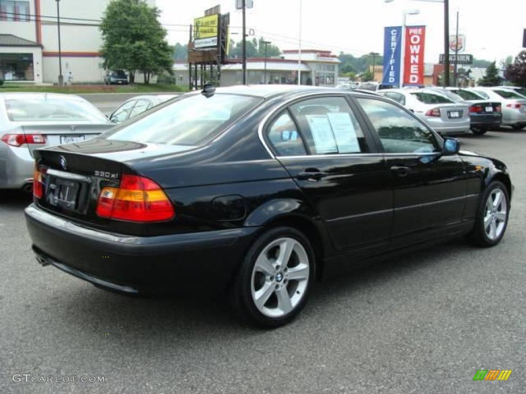 2004 3 Series 330xi Sedan - Jet Black / Natural Brown photo #6