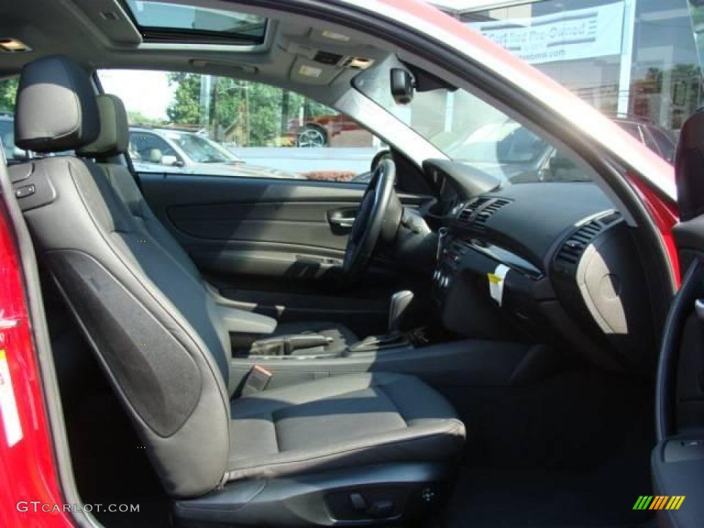 2009 1 Series 128i Coupe - Crimson Red / Black photo #20