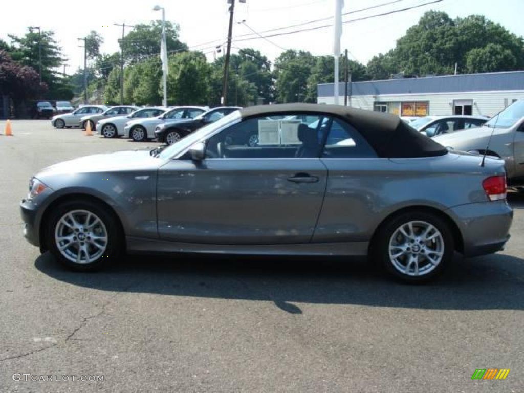 2009 1 Series 128i Convertible - Space Grey Metallic / Black photo #9