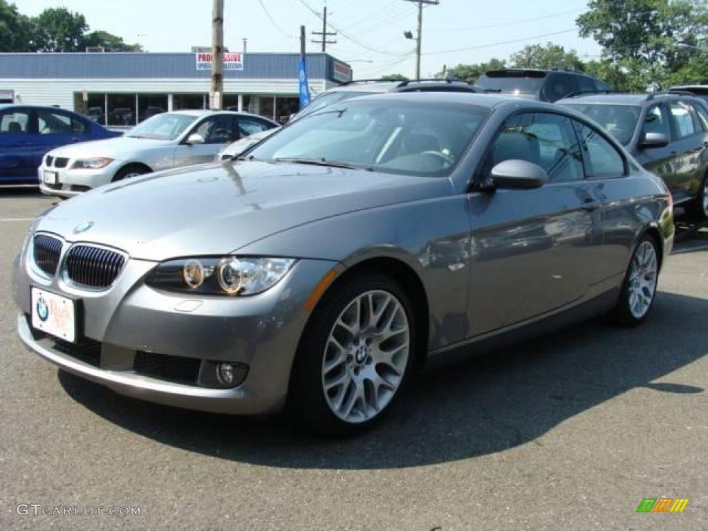 2009 3 Series 328i Coupe - Space Grey Metallic / Black photo #4