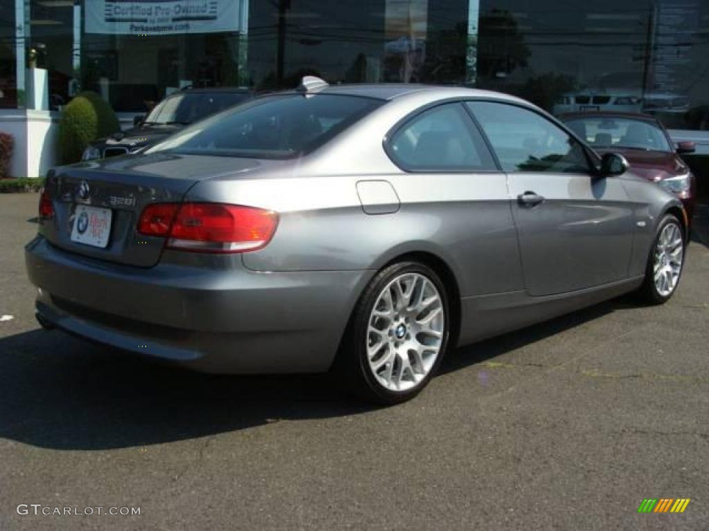 2009 3 Series 328i Coupe - Space Grey Metallic / Black photo #8