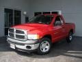 2004 Flame Red Dodge Ram 1500 ST Regular Cab  photo #3