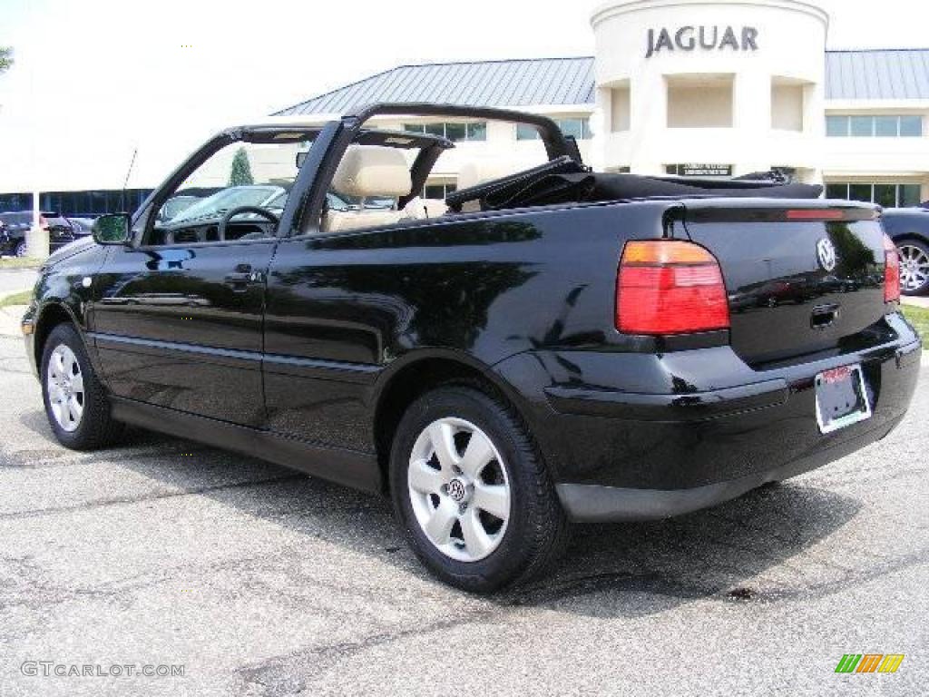 2002 Cabrio GLX - Black / Beige photo #4