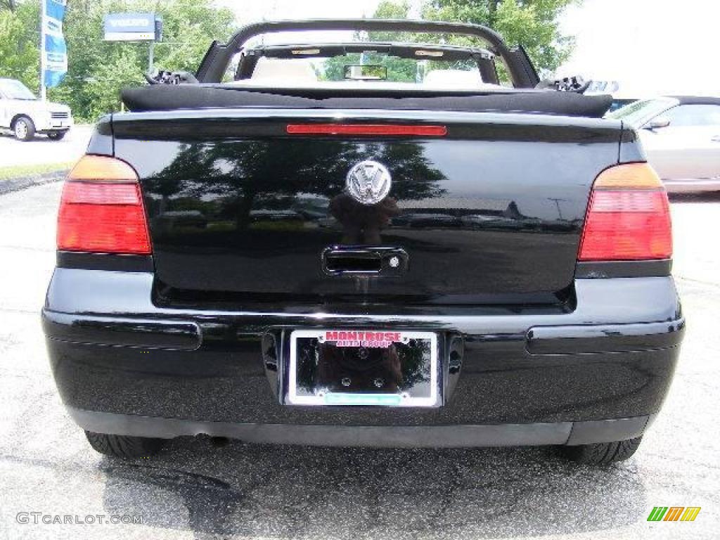 2002 Cabrio GLX - Black / Beige photo #5