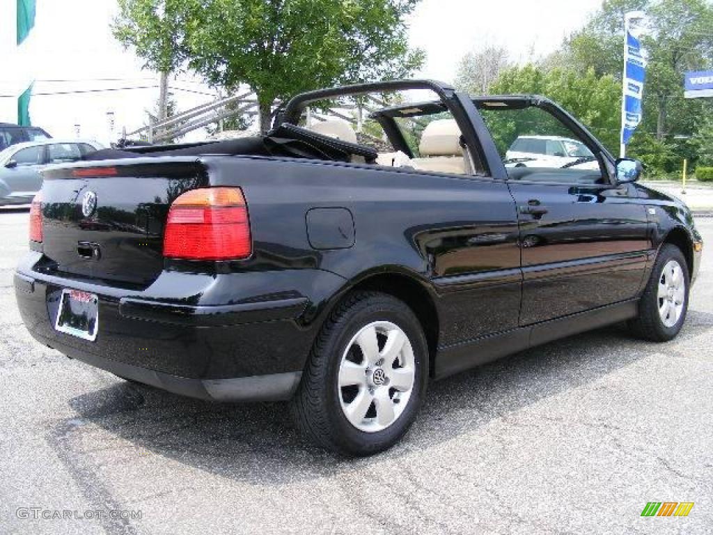 2002 Cabrio GLX - Black / Beige photo #6