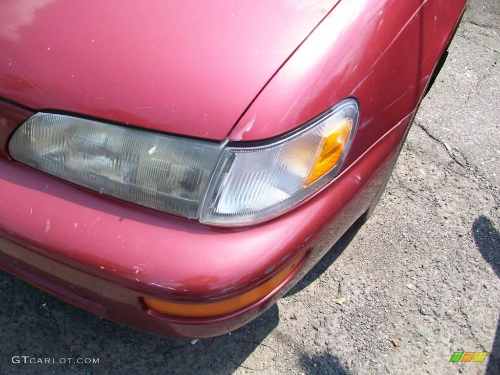 1997 Corolla DX - Sunfire Red Pearl Metallic / Gray photo #10