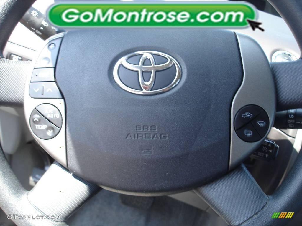 2005 Prius Hybrid - Super White / Gray/Burgundy photo #29