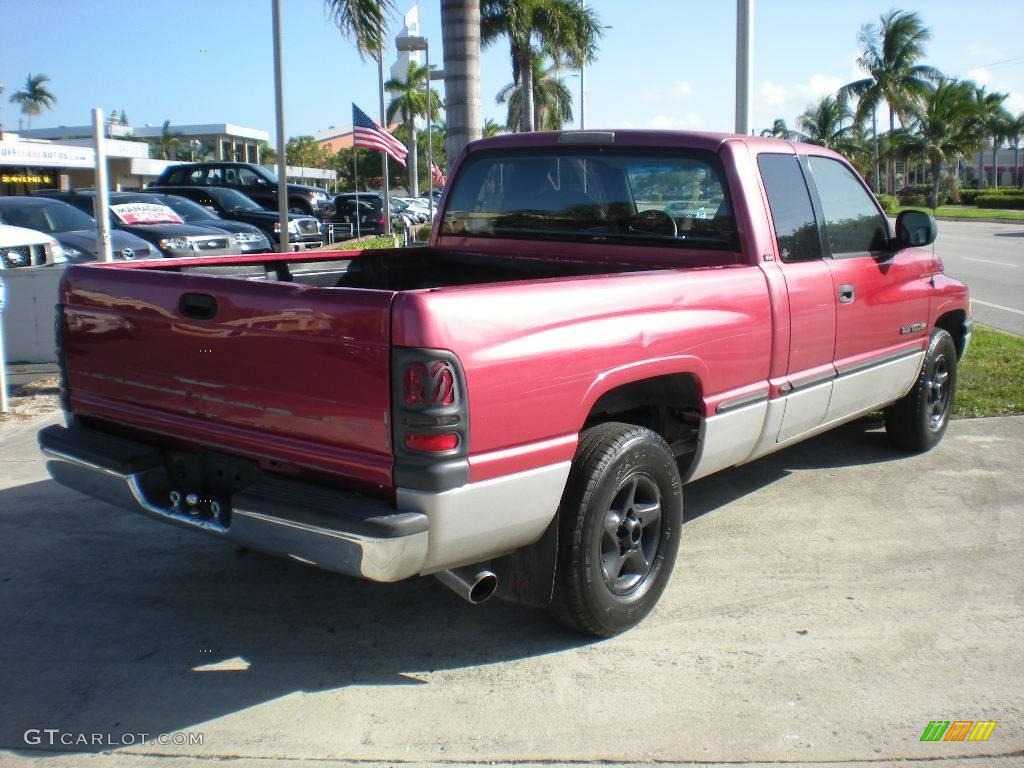 1999 Ram 1500 SLT Extended Cab - Metallic Red / Mist Gray photo #6