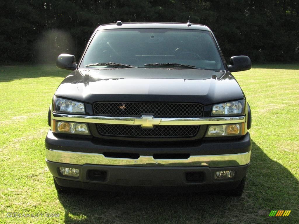 2005 Silverado 1500 Z71 Extended Cab 4x4 - Black / Dark Charcoal photo #3