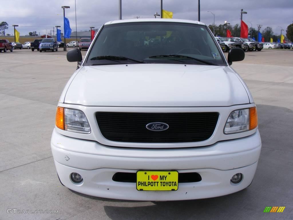 2004 F150 STX Heritage SuperCab - Oxford White / Heritage Graphite Grey photo #3