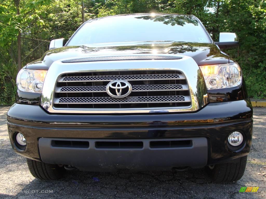 2007 Tundra Limited CrewMax 4x4 - Black / Beige photo #2