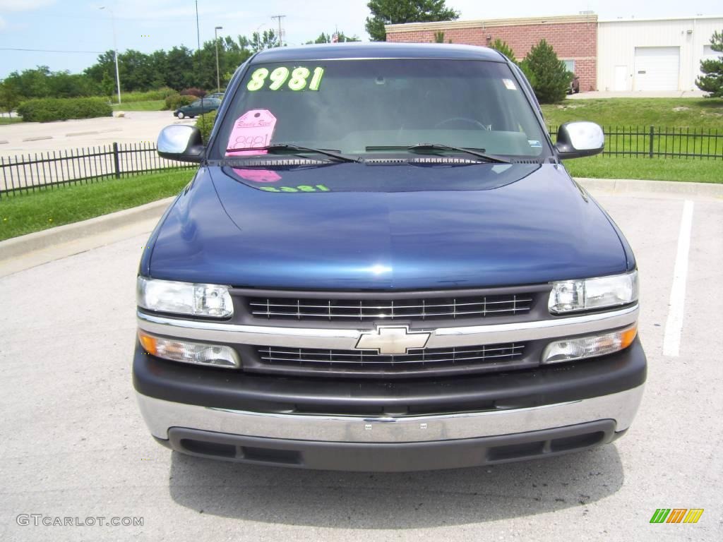 2000 Silverado 1500 LS Extended Cab - Indigo Blue Metallic / Graphite photo #8