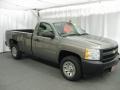 2008 Graystone Metallic Chevrolet Silverado 1500 Work Truck Regular Cab  photo #1