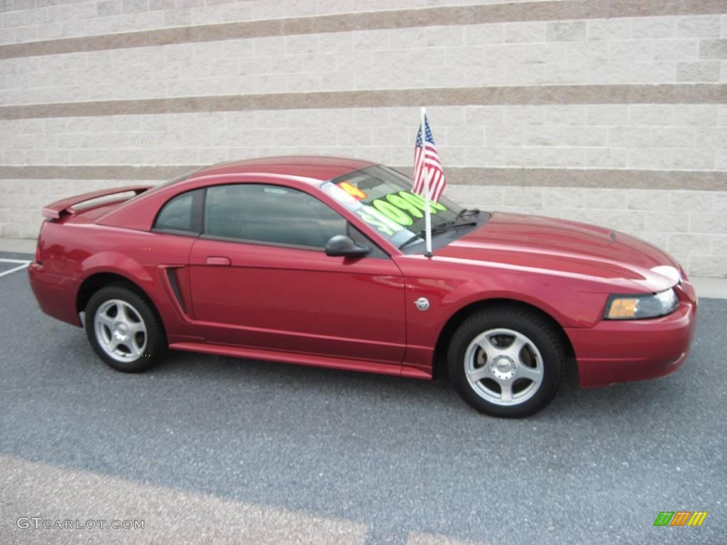 2004 Mustang V6 Coupe - Redfire Metallic / Dark Charcoal photo #1