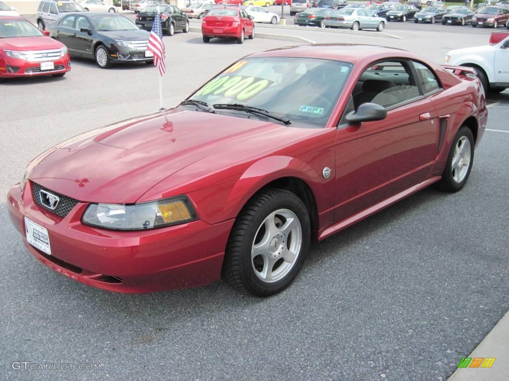 2004 Mustang V6 Coupe - Redfire Metallic / Dark Charcoal photo #3