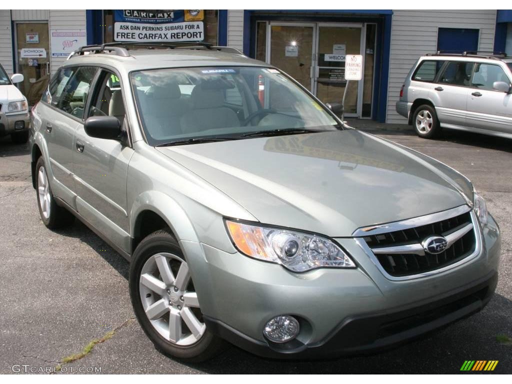 2009 Outback 2.5i Special Edition Wagon - Seacrest Green Metallic / Warm Ivory photo #3