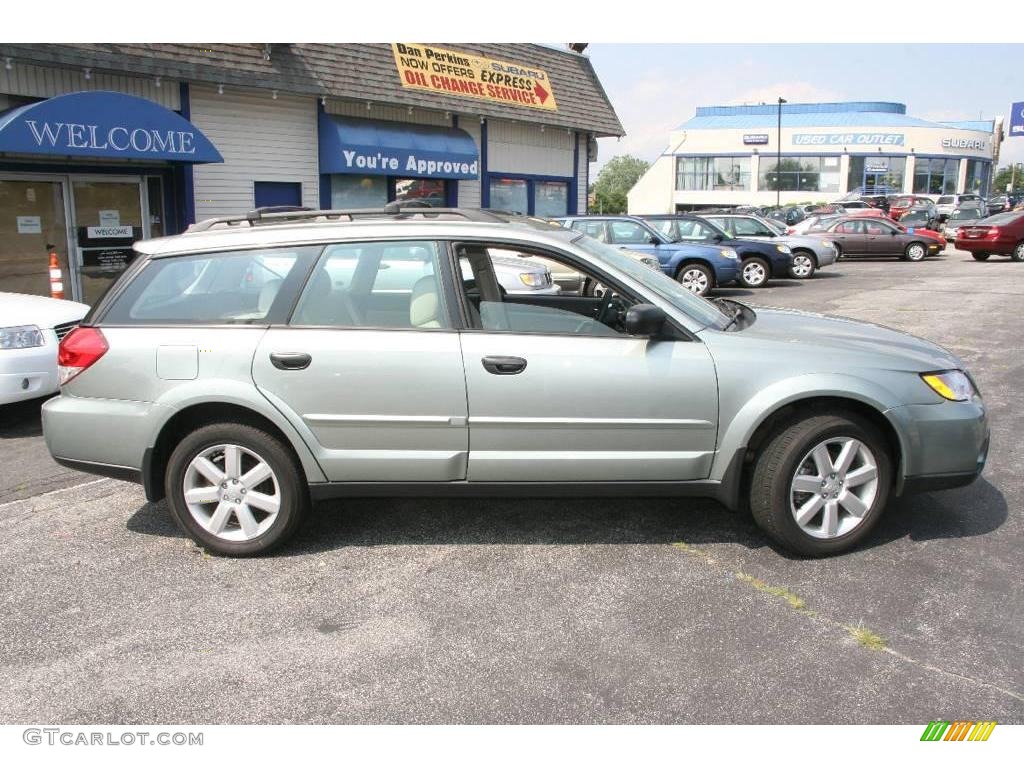 2009 Outback 2.5i Special Edition Wagon - Seacrest Green Metallic / Warm Ivory photo #4