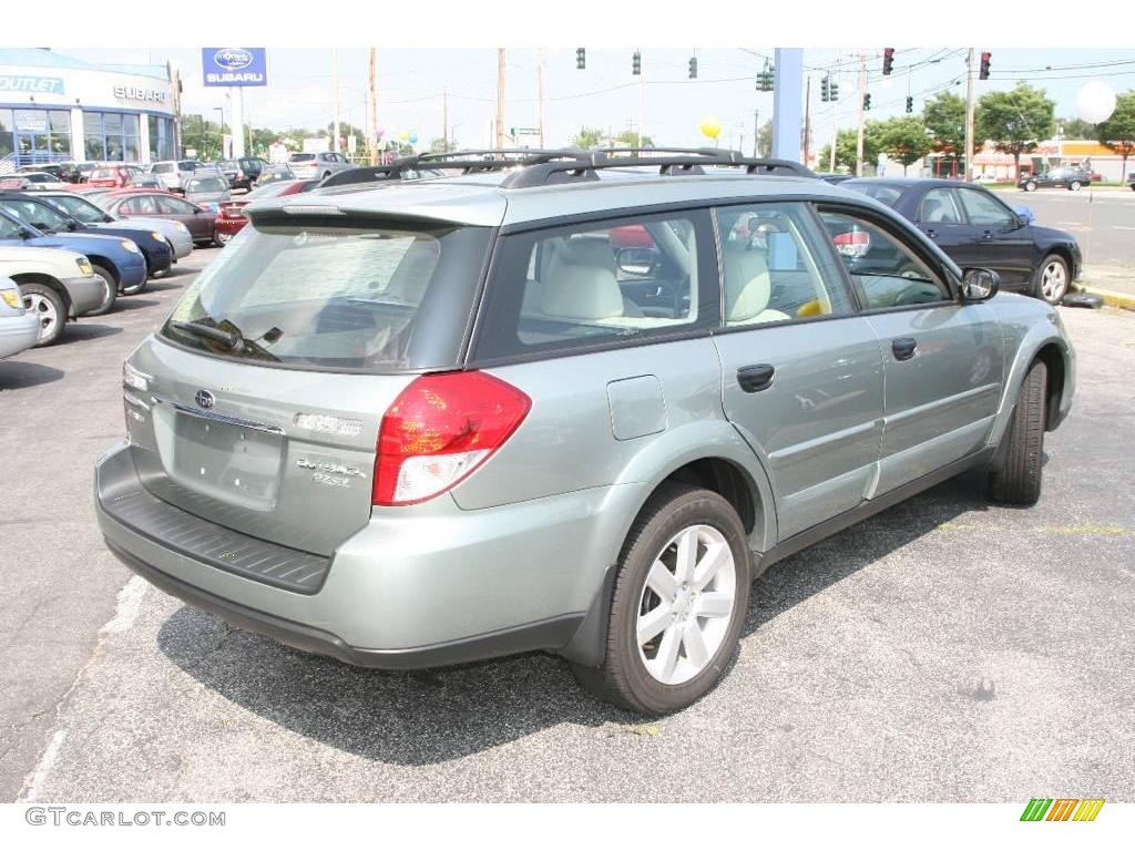 2009 Outback 2.5i Special Edition Wagon - Seacrest Green Metallic / Warm Ivory photo #5