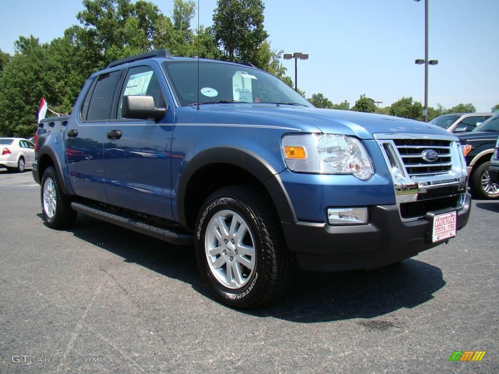 2009 Explorer Sport Trac XLT - Sport Blue Metallic / Charcoal Black photo #1