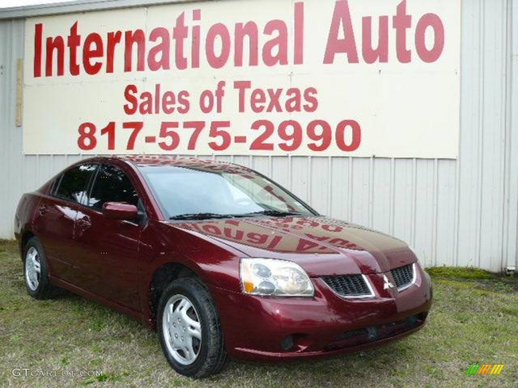 2006 Galant ES - Ultra Red Pearl / Gray photo #1