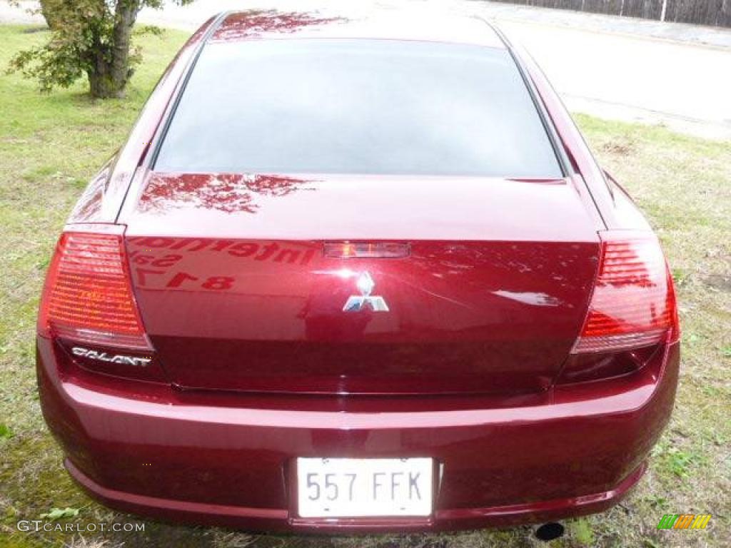 2006 Galant ES - Ultra Red Pearl / Gray photo #5