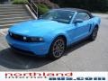 2010 Grabber Blue Ford Mustang GT Premium Convertible  photo #2