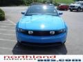 2010 Grabber Blue Ford Mustang GT Premium Convertible  photo #3