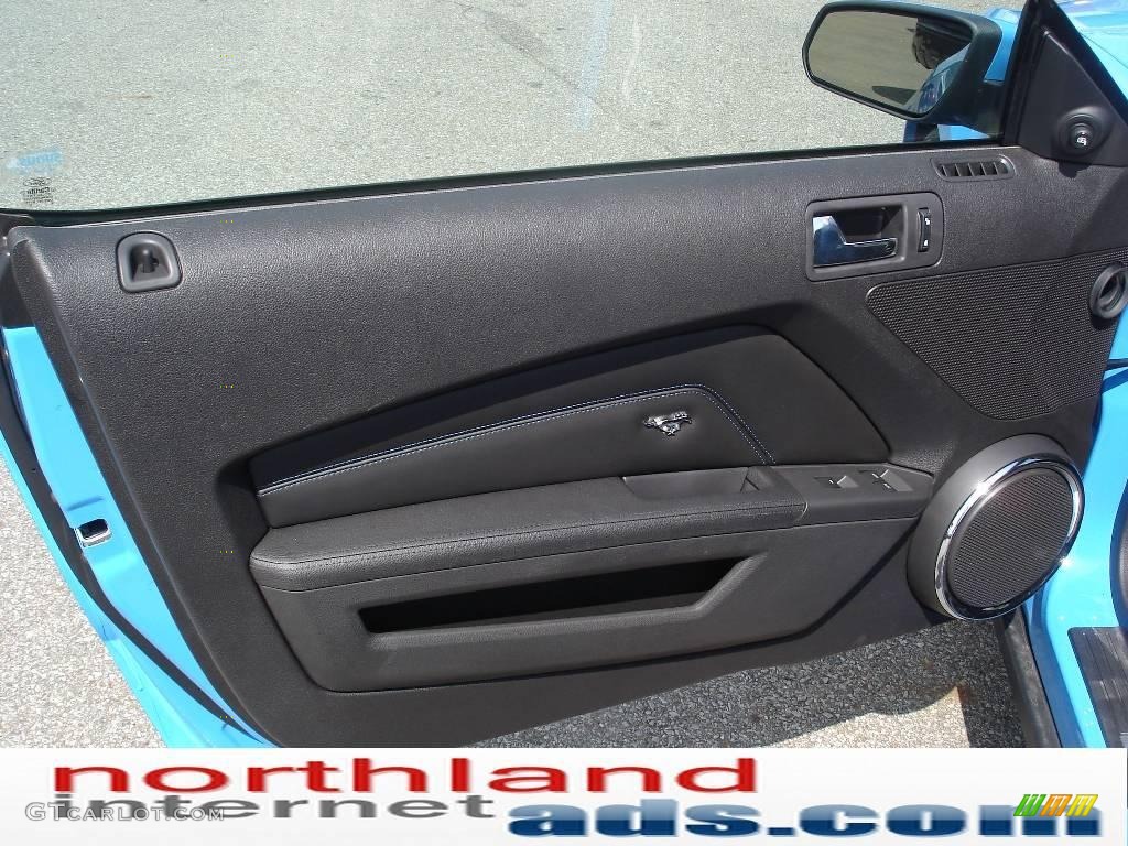 2010 Mustang GT Premium Convertible - Grabber Blue / Charcoal Black/Grabber Blue photo #9