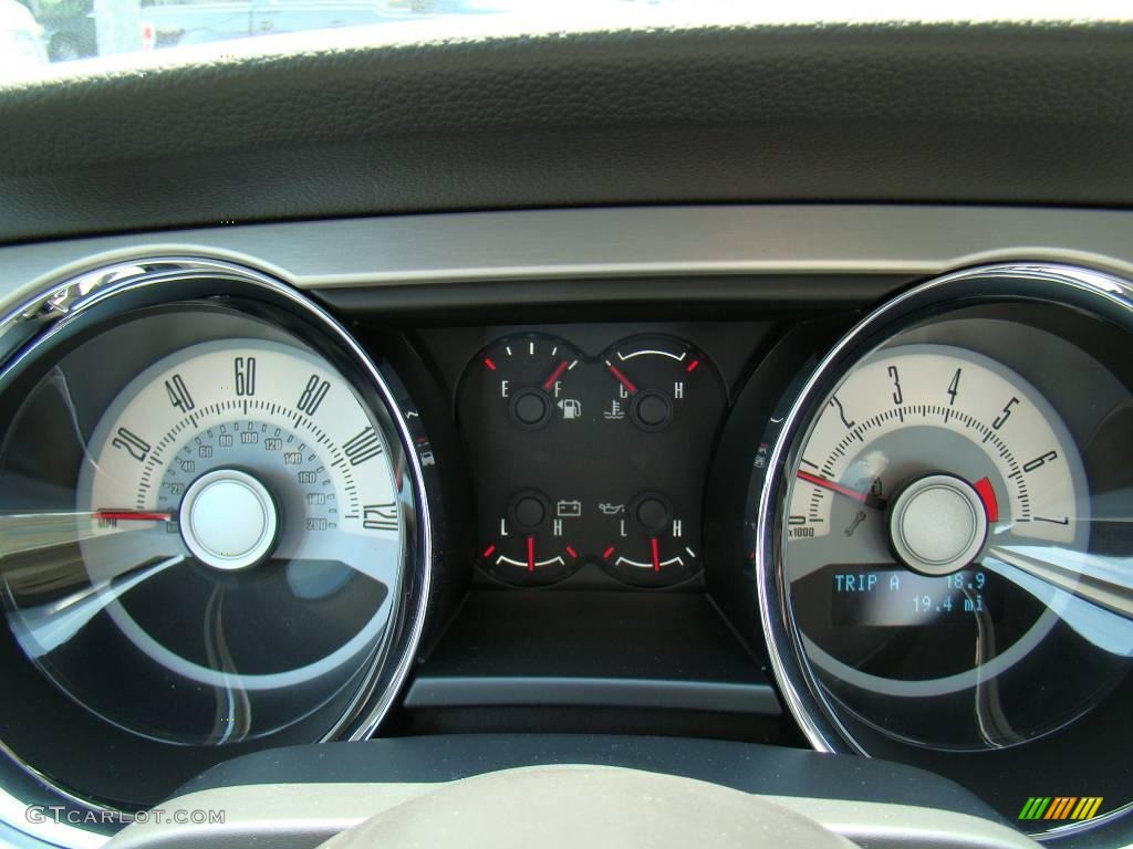 2010 Mustang V6 Premium Coupe - Torch Red / Stone photo #14