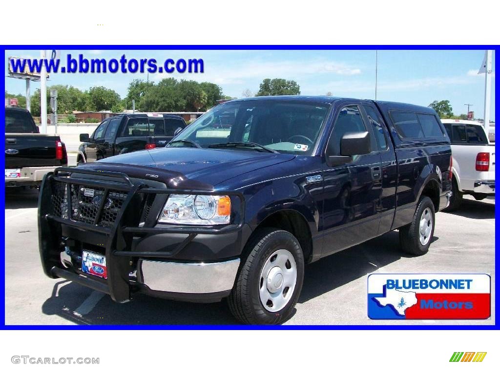 2005 F150 XL Regular Cab - True Blue Metallic / Medium Flint Grey photo #1