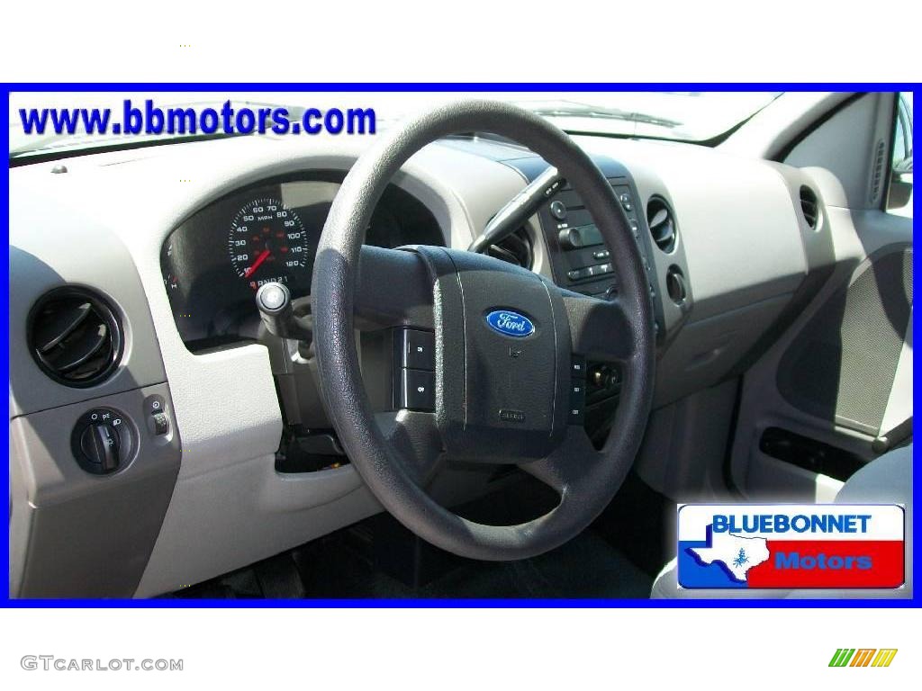 2005 F150 XL Regular Cab - True Blue Metallic / Medium Flint Grey photo #7