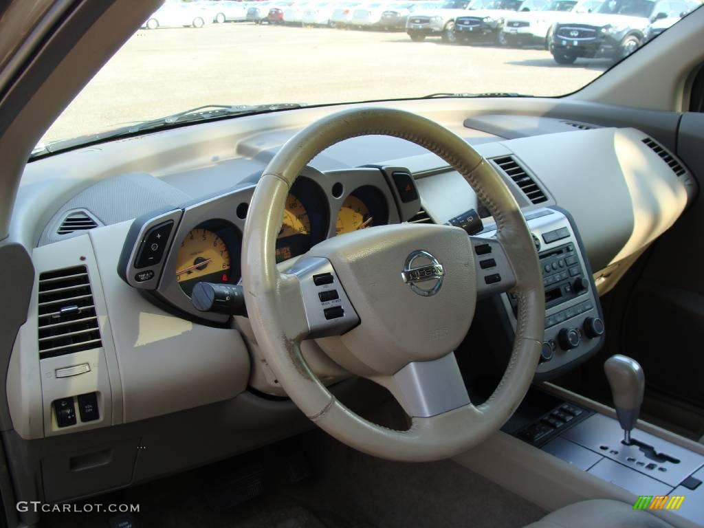 2003 Murano SL AWD - Polished Pewter Metallic / Cafe Latte photo #11