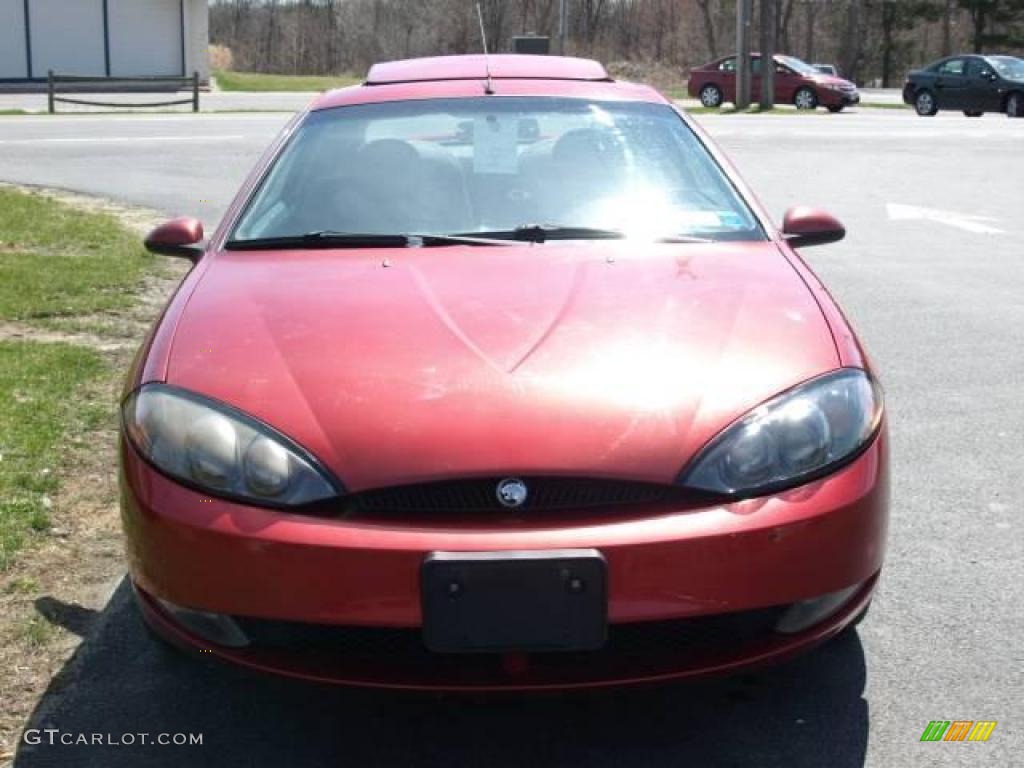 1999 Cougar V6 - Laser Red / Medium Parchment photo #3