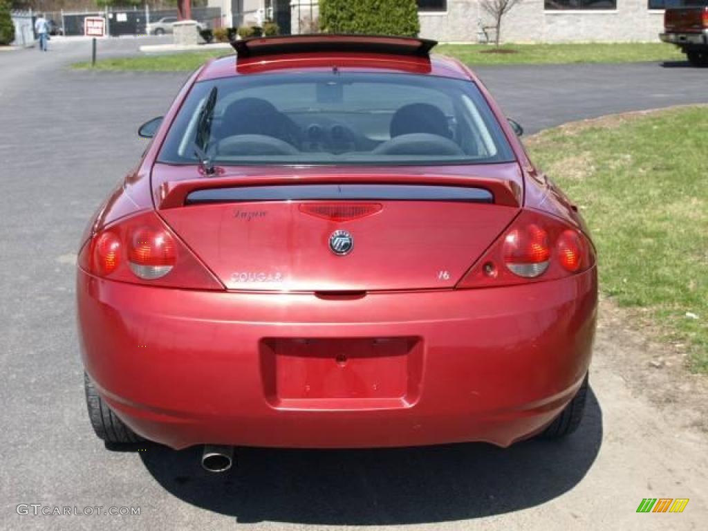 1999 Cougar V6 - Laser Red / Medium Parchment photo #5