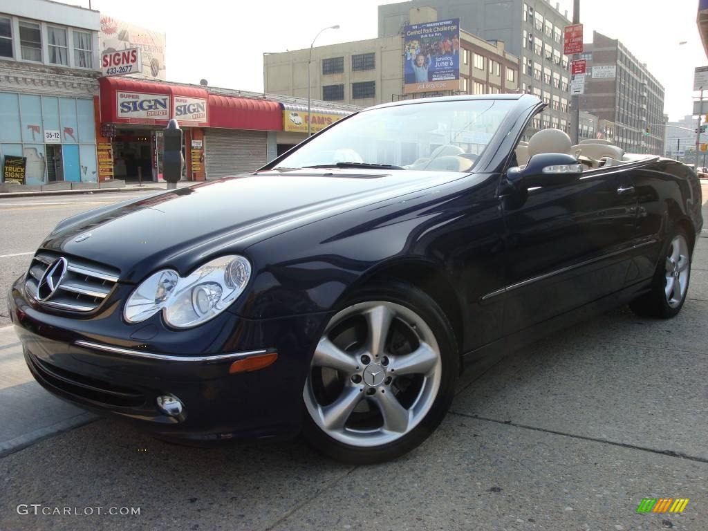 2005 CLK 320 Cabriolet - Capri Blue Metallic / Sand photo #1