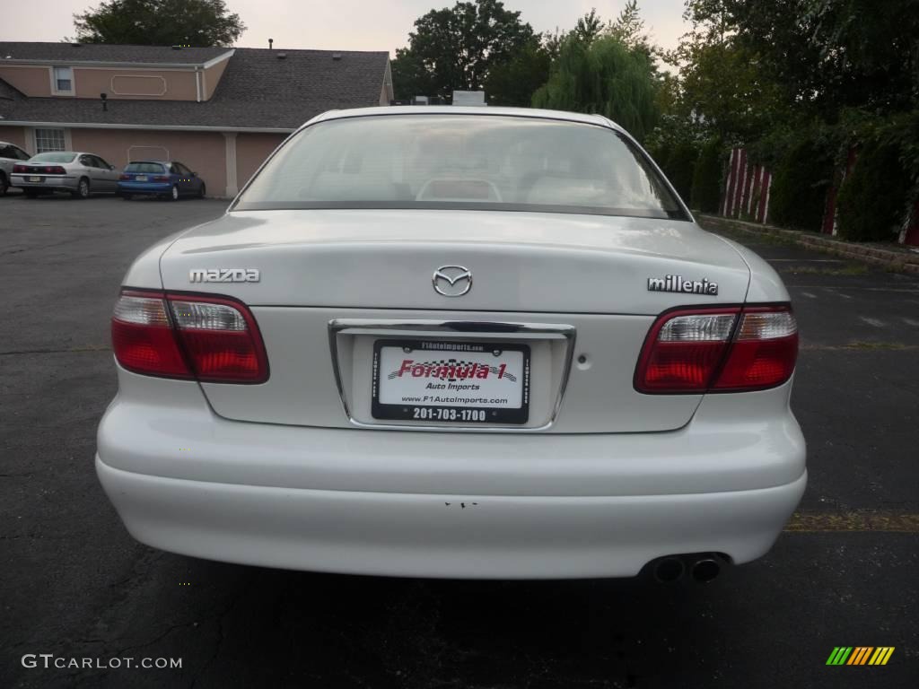 1999 Millenia Sedan - Snow White Pearl Mica / Beige photo #12